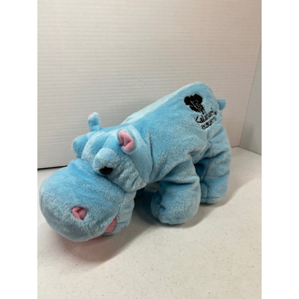 Wishpets Kalahari Resorts Blue Hippo Plush Stuffed Animal 2006 54147KALA 12 Inch